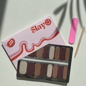 Brownie Bash Nail Wraps, bruine nagel stickers makkelijk en zelf thuis aanbrengen.