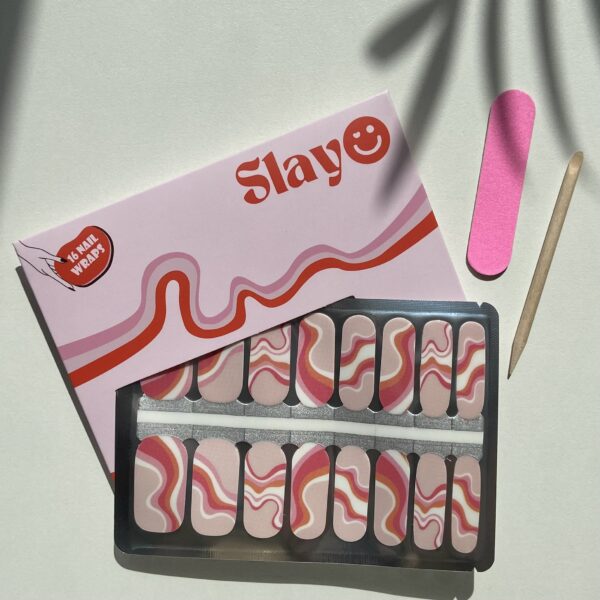 Bubblegum Bliss nail wraps Bubblegum Bliss Nail Wraps, diy nail art, roze nagels