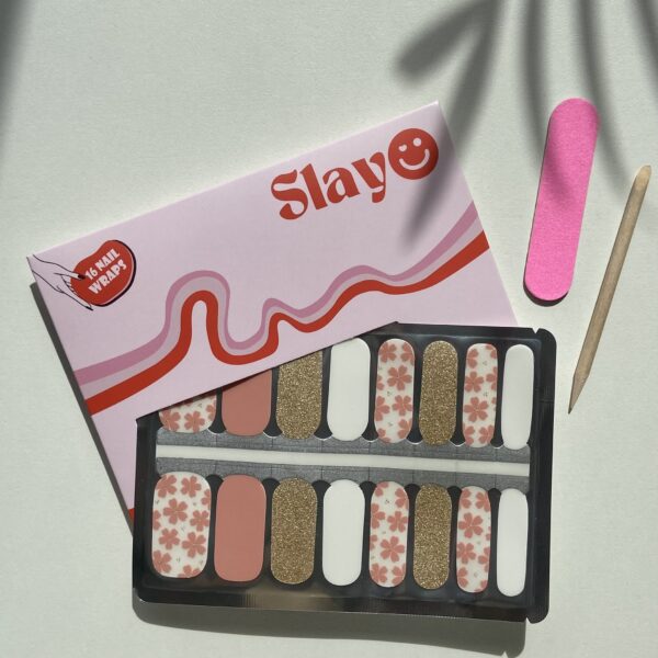 Glitzy Garden, nail wrap stickers met bloemenprint