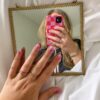 sorbet swirl nagel stickers sorbet swirl, roze nail wraps met nail art