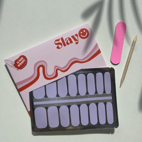 Lavish Lilac nagel stickers Lavish Lilac, lila nagels die lang blijven zitten, geen nagelsalon nodig