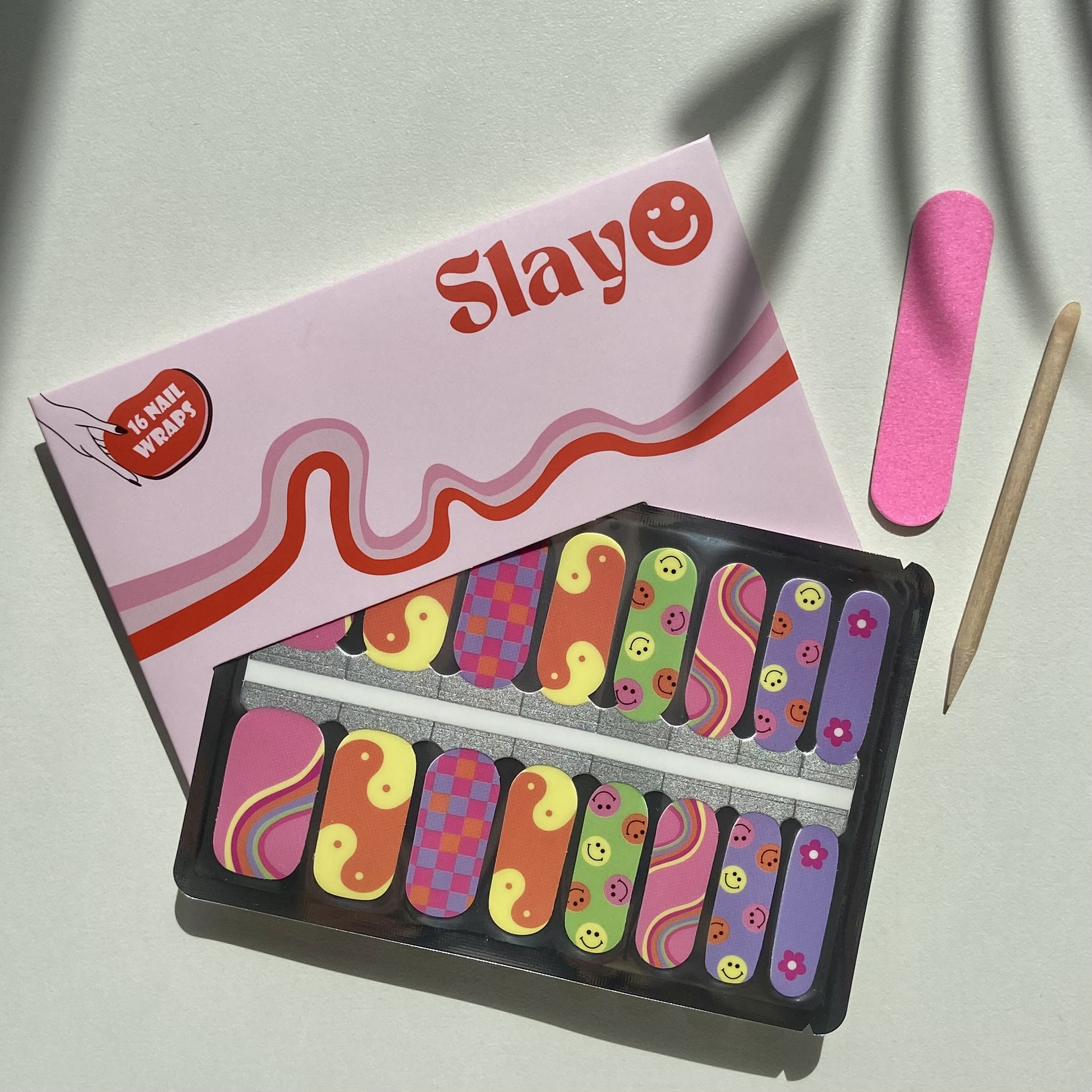 Retro Rave, festival nagelstickers die lang blijven zitten