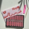 Vintage Velvet, roze nagel stickers die lang blijven zitten