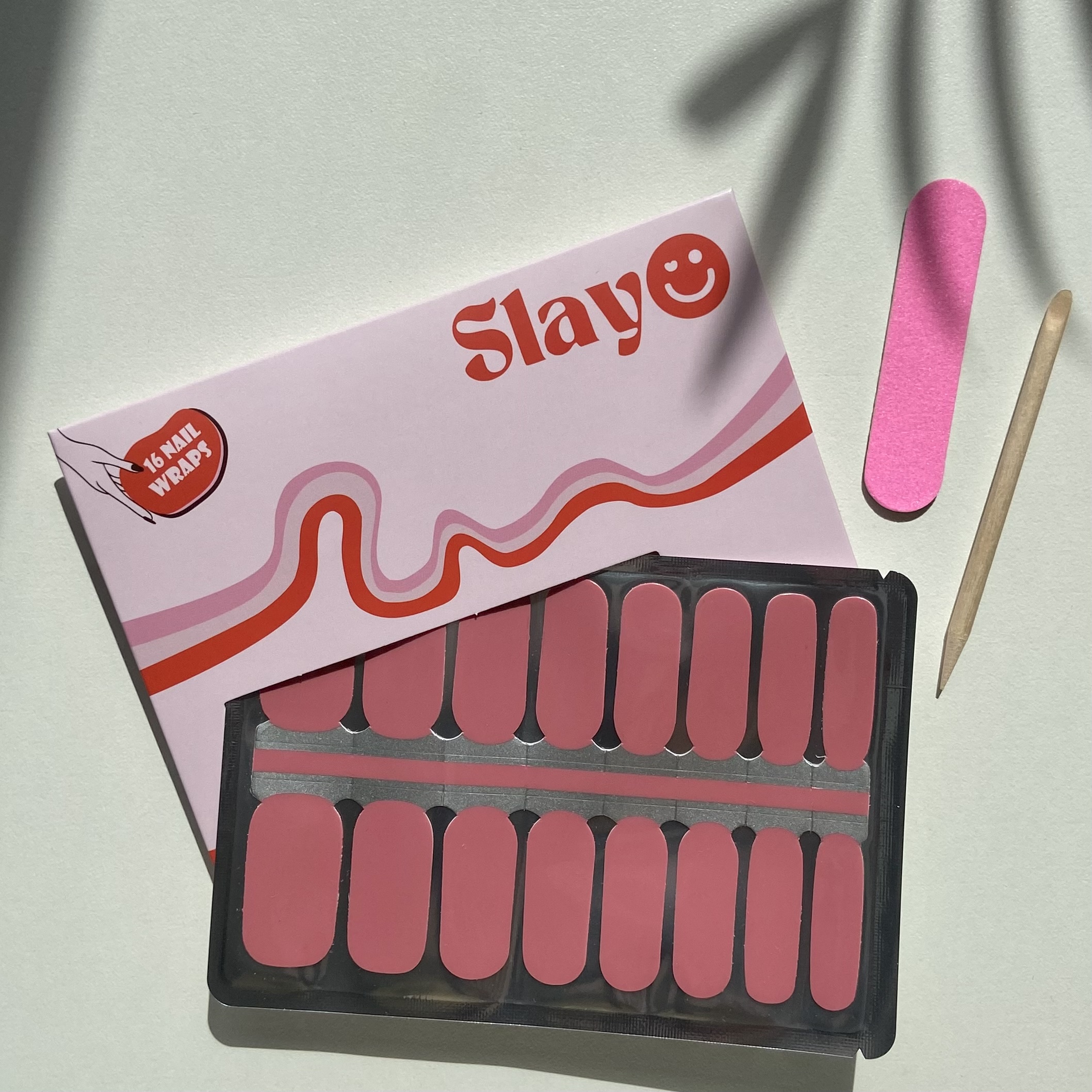 Vintage Velvet, roze nagel stickers die lang blijven zitten