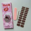 Coffee Club Coffee Club, bruine gel nagel stickers