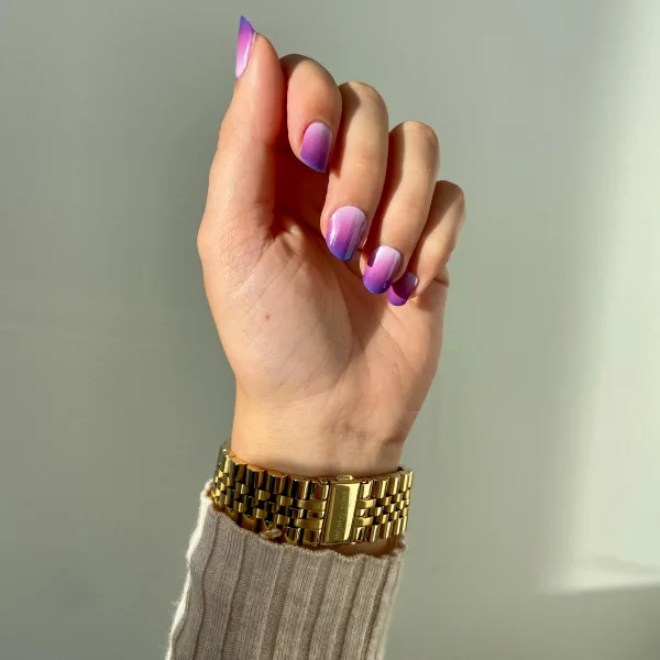 Ombre Obsession - slayo - NG200110 Ombre Obsession, paarse kleuroverloop gel nagel stickers