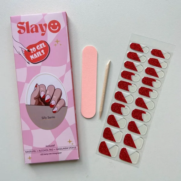 Silly Santa Silly Santa, gel nagel stickers voor kerst