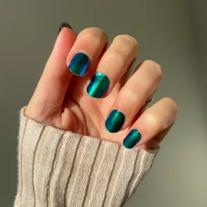 beetle babe - gel nail stickers - chrome nails