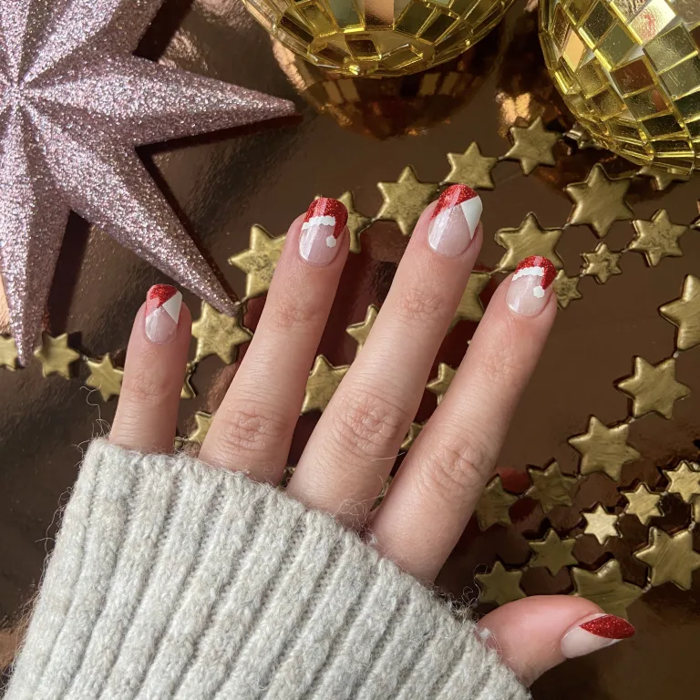 Silly Santa gel nail wraps voor kerst