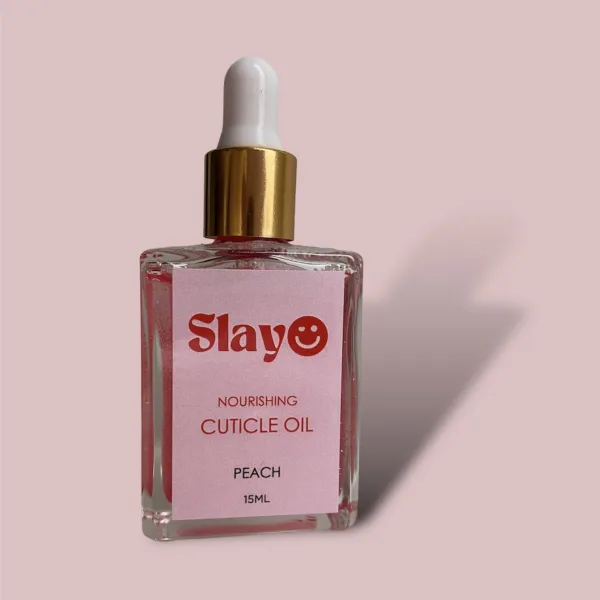 glitter nagelriemolie met peach geur