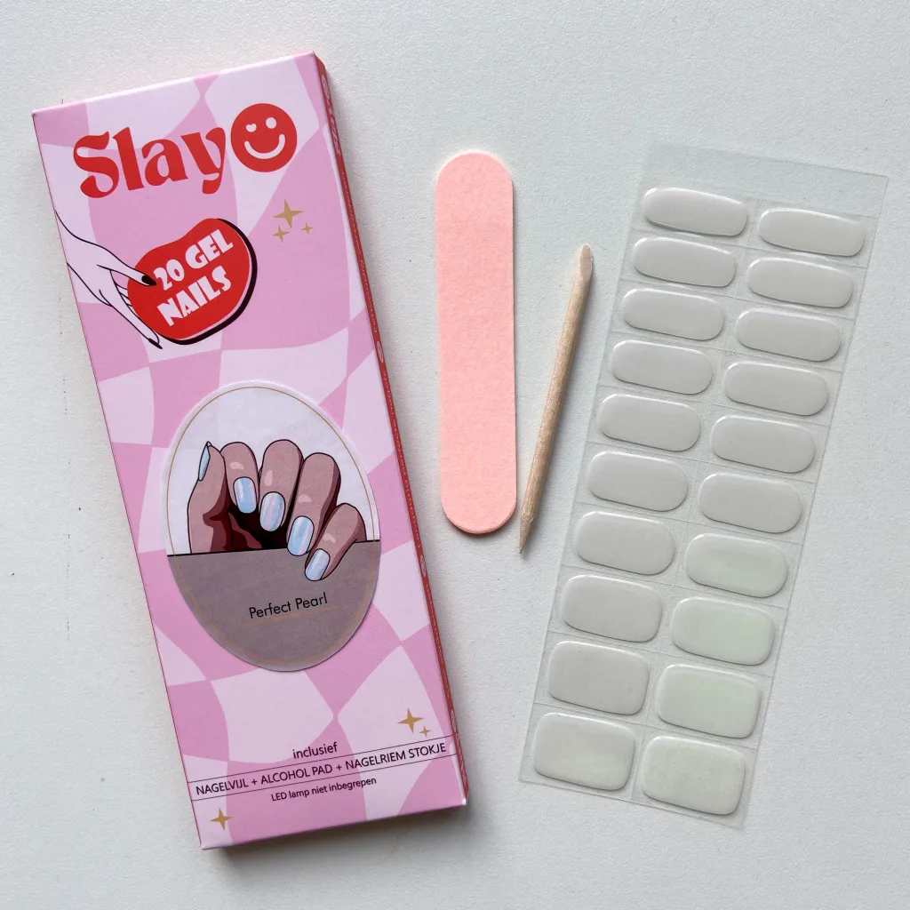 Parelmoer kleur gel nagel stickers