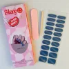 Denim Daze NG200170 Denim Daze, denim blauwe gel nail wrap met cat eye effect