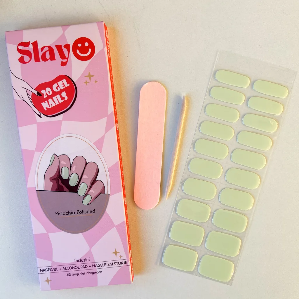 Pistachio Polished, mintgroene pistache kleur gel nail wrap