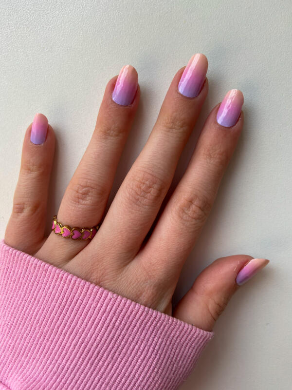 Lovely L.A. Nail wraps met een ombre effect. Mooi design dat lijkt op een zonsondergang.