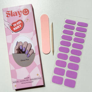 glowy pink glow in the dark gellak nagelstickers