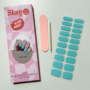glowy blue glow in the dark gellak stickers