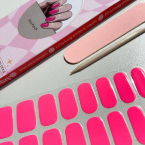 Pink punch neon roze gellak stickers