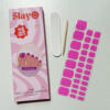 Pink Princess pedicure gellak stickers felroze pedicure gellak stickers
