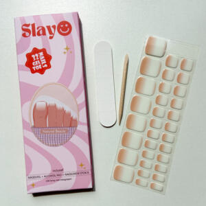 Natural Beauty pedicure gellak stickers natural beauty pedicure gellak stickers, ombre kleuroverloop