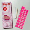 hot pink pedicure gellak stickers neon roze gellak nagelstickers pedicure