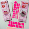 knalroze manicure en pedicure gellak nagelstickers knalroze gellak stickers voor de voeten en handen
