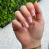 gellak stickers velvet vibe lichtroze nagelstickers, natural nagels