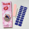 Gellak Stickers Swirly Blue Gel nagel stickers in een blauwe kleur met een swirl design