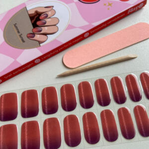 Gel nagelstickers summer sunset, bronzen kleuroverloop stickers