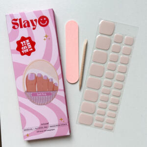 Pedicure Gellak Stickers Soft Pink Pedicure gel nagelstickers in de kleur soft pink