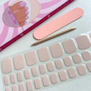 lichtroze pedicure gellak stickers