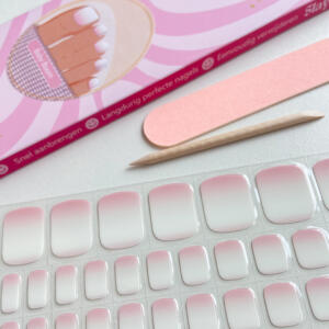 Pedicure gel nagelstickers in de kleur babyboom