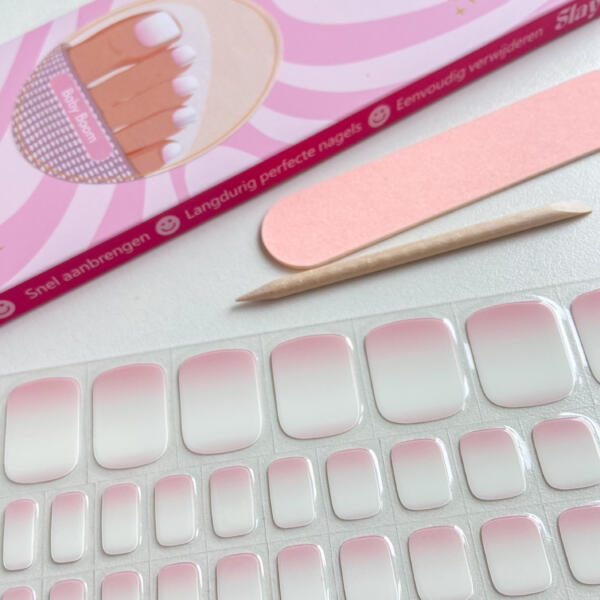 Gellak Pedicure Stickers Baby Boom Pedicure gel nagelstickers in de kleur babyboom