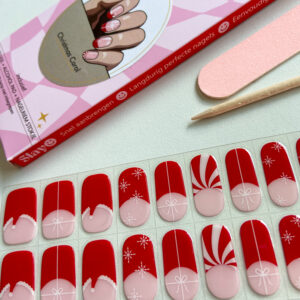 Gel nagelstickers met een leuk kerst design