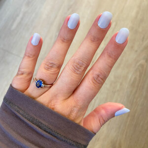 prachtige pastel lichtblauwe gellak stickers.