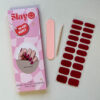 Gellak Stickers Merlot Glow gel nagelstickers in een prachtige wijnrode kleur