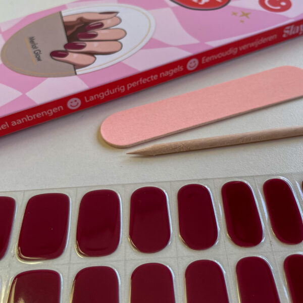 Gellak Stickers Merlot Glow Gellak stickers in een prachtige dieprode kleur