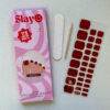 Gellak Pedicure Red Wine Gellak Pedicure nagelstickers in de kleur wijn rood