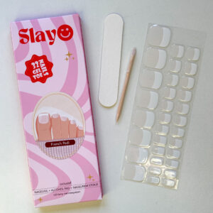 Gellak Pedicure French Pedi French pedicure gellak nagelstickers