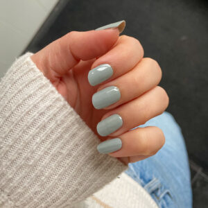 lichtgrijze gellak nagelstickers