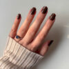 Gel Nail Wraps Dark Roast Gel Nail Wraps in de kleur donker bruin