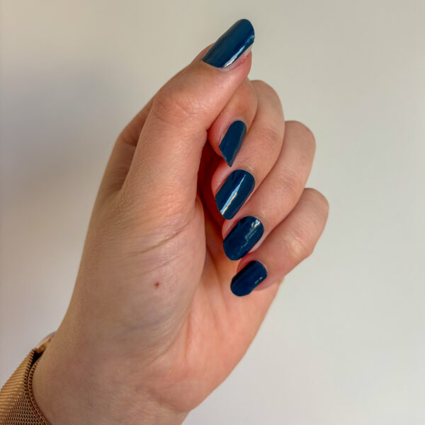 Gellak Stickers Indigo Blue donker blauwe gel nail manicure stickers