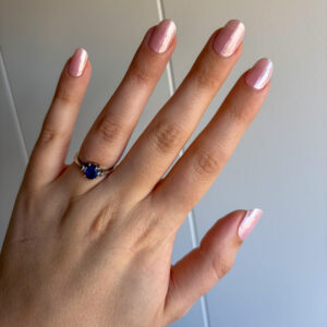 Gellak Stickers Pearly Pink parelmoer roze gel manicure stickers