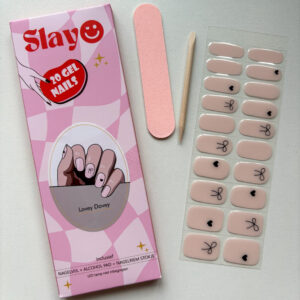 Gellak Stickers met hartjes en strikjes