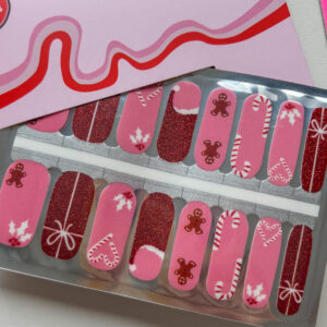 kerst nail wraps met kerst details nail art