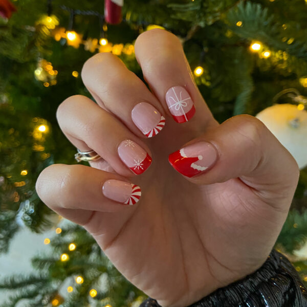 Gellak Stickers Christmas Carol gel nagel stickers met leuk kerst design