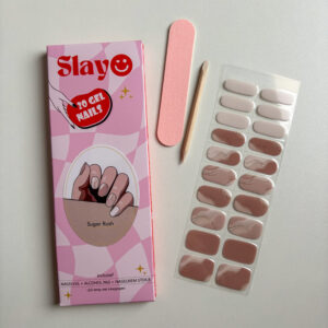 mooie dromerige gellak nagelstickers met een swirl en glitter design